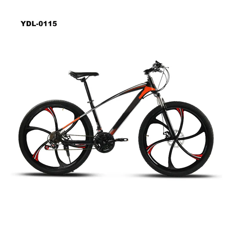 26 Inch Mountain Bike 21 Speed Double Disc Brakes Bike Carbon Steel Frame Men And Women Students Bicycle