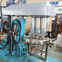 Mélangeur à trois axes sous vide Polyc de Chine, réservoir d'agitation en acier inoxydable pour la fabrication de peinture, d'adhésif, de colle, de silicone