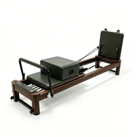 Liva LW-MA Machine de Pilates Reformer Durable et Réglable, Cadre en Aluminium Pliable, Table de Yoga Écologique, Coffret en Bois, Équilibre Corporel