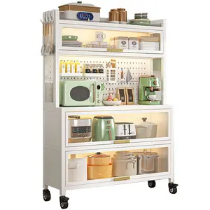 New Style Carbon Steel Large Capacity Household Products Kitchen Storage Rack Bathroom Shelf