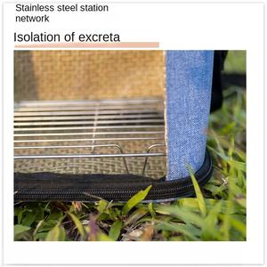 Papağan Hamster gine domuz köstebek kirpi için taşınabilir Crossbody kuş çantası-yaşlı bakım-nefes küçük hayvan taşıyıcı plastik yapılmış - Product Image 3