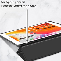 Pour étui pour clavier ipad 2023 Slim 10.5 pouces étui pour tablette en cuir PU pour iPad 7ème génération comprend un porte-crayon-Démarquez-vous avec style!