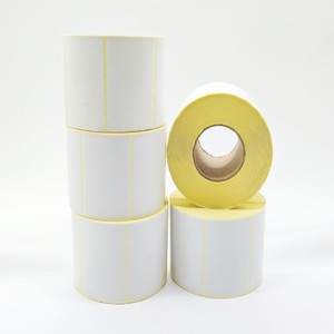 Étiquette adhésive carrée en papier thermique imperméable Hao Sticky <span class=keywords><strong>Code</strong></span>, fond jaune, 4*6 pouces, pour le commerce extérieur transfrontalier - Product Image 5