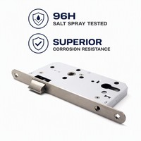 Serrure à cylindre Nightlatch 5572ZS, antivol, en acier durable, avec clé, finition noire antique, antirouille, installation facile, pour portes