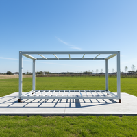Structure en acier léger Mini maison Conteneur Portable 20Ft Conteneur Boutique Cadre Conteneur détachable Maison Cadre démontable