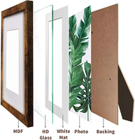 Articles de décoration de la maison taille personnalisée logo affichage mural cadre photo en bois 8x10 MDF cadre photo Albums accessoires pour le salon