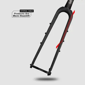 Легкая карбоновая полностью углеродная гравийная Велосипедная вилка с плоским креплением, Дисковая тормозная вилка