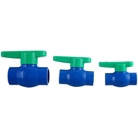 Vanne à boisseau sphérique HONGKE verte 20-110 mm avec poignée jaune HK HK-0024 Compression PVC/PPR Double Union