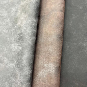 0.9mm cổ điển kết cấu PU yangbuck da lộn Faux Da tổng hợp Rolls cho túi Giày sofa đồ nội thất bọc - Product Image 2