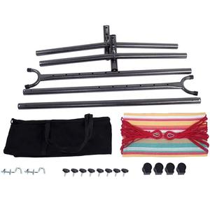 أرجوحة مع موقف للطي التخييم مزدوجة أرجوحة في الهواء الطلق سرير متأرجح مزدوج كرسي هزاز مع تخزين حقيبة حمل - Product Image 3