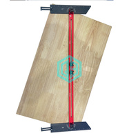QinBu mise à niveau double écrou jauge de bande de roulement d'escalier outil de Scribe réglable jauge de Contour de précision pour cloison sèche/cloison bois gabarit en aluminium
