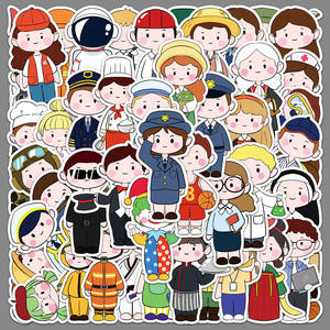 Autocollants en vinyle personnalisés découpés à la main sur le thème de la profession, pour scrapbooking, journal et ordinateur portable, décoration - Product Image 3