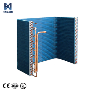 Échangeur de chaleur en forme de U avec serpentin en cuivre et ailettes en aluminium hydrophiles <span class=keywords><strong>pour</strong></span> climatiseur et pompe à chaleur HVAC - Product Image 1