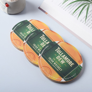 Posavasos de madera con diseño abstracto, tapas decorativas reutilizables para el hogar, para protección de bebidas - Product Image 3