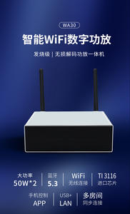 Nuevo Reproductor de Música en Red WA30 Mini <span class=keywords><strong>Qplay</strong></span> con WiFi para Amplificador de Audio, Aleación de Aluminio, 2.1 Canales - Product Image 4