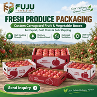 Boîtes rigides en carton ondulé de haute qualité, écologiques, tendance, robustes, pour l'agriculture/l'emballage des fruits/l'emballage des légumes, personnalisables