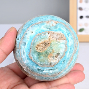 High Quality Polished Stone <b>Ball</b> Hemimorphite Sphere for Home Decoration - Product Image 5