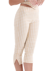 <span class=keywords><strong>Pantalones</strong></span> Capri a Cuadros de Moda Urbana 2026, <span class=keywords><strong>Pantalones</strong></span> Casuales Ajustados de Cintura Alta para Oficina, <span class=keywords><strong>Pantalones</strong></span> Ajustados de Verano para Mujer - Product Image 3