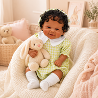 BAkwbwBY Poupée Reborn 18 Pouces Corps en Tissu Rembourré Souple Bébé Réaliste Poupée Câline de Collection Vente en Gros