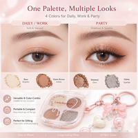 Palette multi-finitions 4 couleurs en vrac, marque privée OEM/ODM, finition brillante, prête à la vente, emballage personnalisé