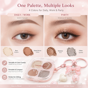<span class=keywords><strong>Palette</strong></span> Multifinitura 4 Colori all'Ingrosso, Etichetta Privata OEM/ODM, Lucida e Brillante, Pronta per la Vendita al Dettaglio, Confezione Personalizzata - Product Image 6