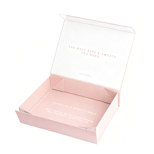 Cajas de Regalo de Papel Magnéticas Plegables Ecológicas Personalizadas para Ropa de Alta Gama y Lencería - Product Image 1