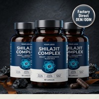 Complément Énergétique Naturel Shilajit pour Hommes – Capsules Minérales Fulviques pour Adultes, Soutien Capillaire à la Maca, Amélioration de la Qualité, 60 gélules de 30g, OEM ODM