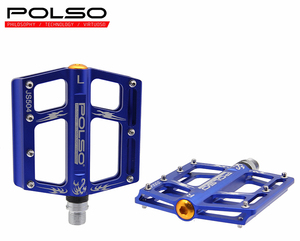 Pédale de vélo POLSO JS504 OEM de haute qualité, ultralégère, avec 3 roulements étanches, en alliage d'aluminium, rouge, bleu, noir, pour BMX, cruisers, VTT, vélo de route - Product Image 4