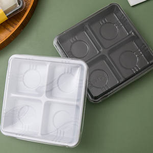 Confezione da 4 pezzi di scatole quadrate per Mooncake, Snow Beauty Lady Bean Cake, Da <span class=keywords><strong>Fu</strong></span>, Green Ball, Ice Skin Western - Product Image 4