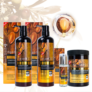 Hydrating Nourishing <b>Shampoo</b> Conditioner Mask Serum 4 In 1 Argan Oil Hair Care Set For Frizzy Hair - Product Image 6