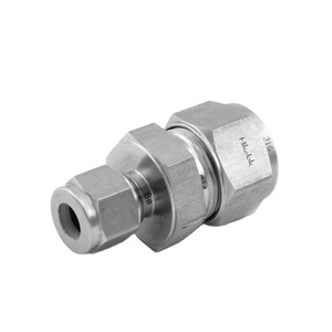 Accesorios de compresión de acero inoxidable Tipo Swagelok Accesorios de tubo 1/4 ''1/16'' OD Tubo Unión Conector Unión reductora - Product Image 1
