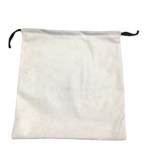 Large Size Cotton Canvas Drawstring <b>Bag</b> with Black Ribbon <b>Strings</b> Custom logo Size Shape Dust <b>Bag</b> with Double <b>Strings</b> - Product Image 3