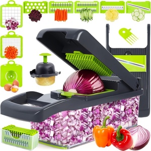 Hachoir à légumes Fullstar et <span class=keywords><strong>Mandoline</strong></span> Spiralizer Pro Slicer Ustensiles de cuisine Contenant en verre multifonction - Product Image 1
