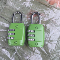 Cadenas à combinaison à 3 chiffres réinitialisable avec mot de passe de sécurité pour casier et bagages