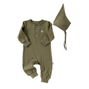 <span class=keywords><strong>Set</strong></span> 2 Pezzi Tutina in Cotone a Maniche Lunghe per Neonati Unisex Certificata CPC Classe A, Grazioso Completo per Gattonare con Cappello Abbinato, Primavera Autunno - Product Image 6