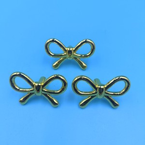 Bow Shaped <b>Drawer</b> Handle Warm Gold Bolt Inserting Type Durable <b>Storage</b> <b>Drawers</b> Hardware Accessory - Product Image 4