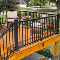 Prix Usine Moderne DIY Acier Inoxydable Alliage d'Aluminium Résistant à la Rouille Revêtement Poudré Certifié ISO9001 Garantie Plus de 5 Ans pour Balcon et Escalier