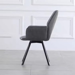 Sillas de Comedor Giratorias Negras Contemporáneas <span class=keywords><strong>en</strong></span> Oferta, Sillas de Comedor de Tela para <span class=keywords><strong>Restaurante</strong></span> - Product Image 3