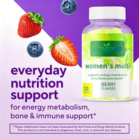 Gummies multivitaminées personnalisées OEM pour femmes adultes – Énergie, métabolisme, soutien osseux et immunitaire – Complément nutritionnel quotidien saveur baies – 2