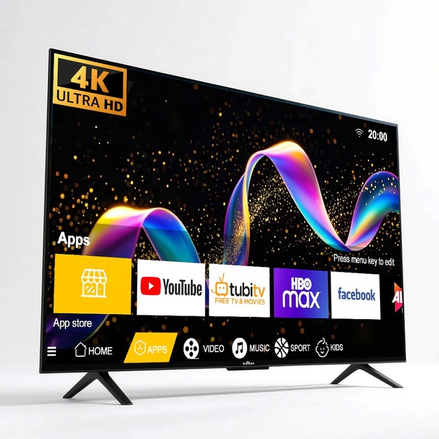 Hot Selling Tv OEM Custom logo 2K 4K Android Television 100 Inch Smart Tv 32 40 43 50 55 65 75 85 Inch Led Tv