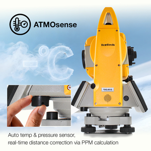Stazione Totale Meccanica di Alta Precisione TopTech <span class=keywords><strong>TKS</strong></span> R15 con Grado di Protezione IP67, Attrezzatura per Rilevamenti Senza Riflettore con Ingrandimento 30x - Product Image 1