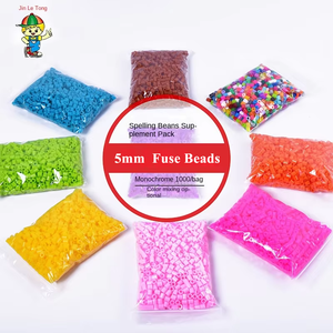 Prodotti caldi giocattoli educativi per bambini 5mm 1000 pz/borsa Pegboard da stirare Perler Hama fusibile perline - Product Image 1
