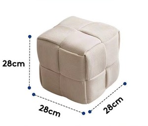 Bắc Âu đơn giản phòng khách chất lượng cao vải to sợi vuông phân cao cấp Phân & Ottoman - Product Image 4