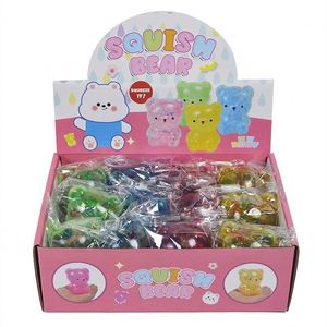Wholesale Bear Shape Stress <b>Ball</b> <b>Squeeze</b> Gel Colorful Beads Squishy Fidget Sensory Toy for Girls & Boys Children - Product Image 4