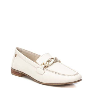 Carmela Donna Mocassino 161561 Ghiaccio Zapatos Planos para Mujer, Mocasines de Cuero Blanco - Product Image 2