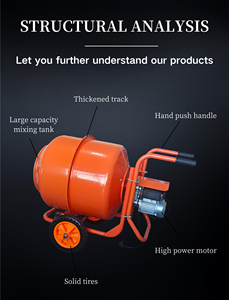 Cao hiệu quả đất nhỏ bột vữa xi măng <span class=keywords><strong>Mixer</strong></span> di động 350L - Product Image 2