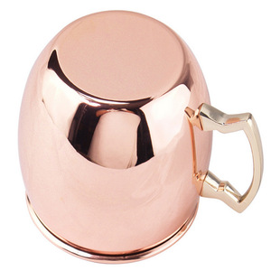 Mug Moscow Mule en cuivre martelé de 16 oz, artisanal, de qualité supérieure, pour cocktails, idéal pour la maison et l'hôtellerie - Product Image 4