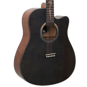 Guitarra Acústica de Marca Personalizada OEM/ODM de Guizhou, China, Guitarra Electroacústica con Cutaway y Acabado Mate de Importación - Product Image 5