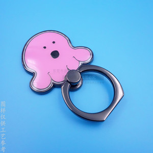 Custom Mobile Phone Ring Holder Zinc Alloy Black Nickel Color Desk <b>Stand</b> Cartoon Octopus Design - Product Image 3