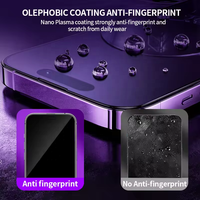 Heybingo Logo personnalisé protecteurs d'écran en verre anti-espion pour iPhone 15 14 Pro Max Film de verre trempé anti-peep intimité sans poussière